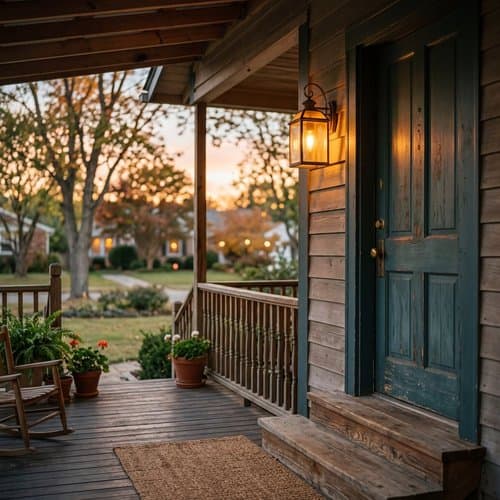 Porch Light On by Psalmix