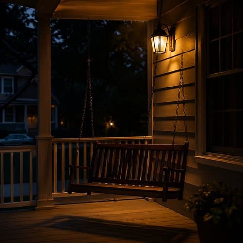 Keep the Porch Light Gold by Psalmix