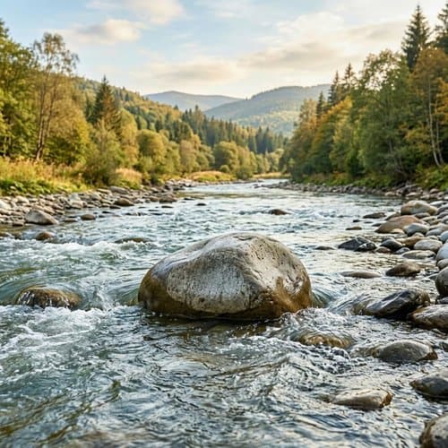 Stone in the River by Psalmix