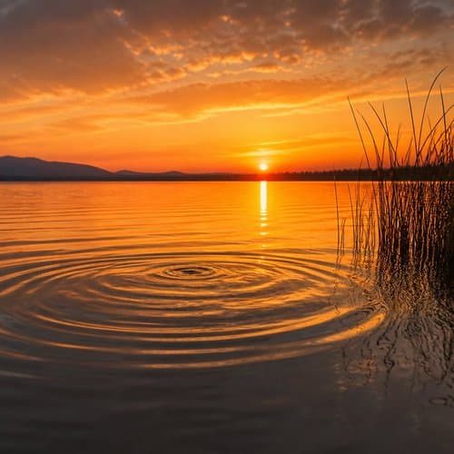 Amber Silence by the Lake by Psalmix
