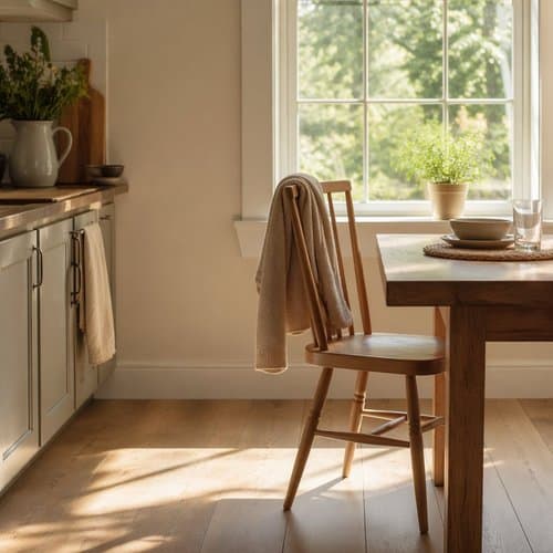 Empty Chair by the Window by Psalmix